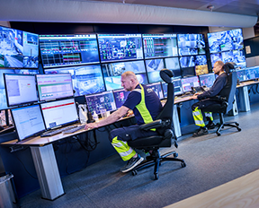 Billede af overvågning på AffaldPlus Affaldsenergi